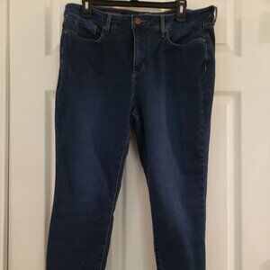 NYDJ AMI Skinny ankle pants with floral print, sz 14